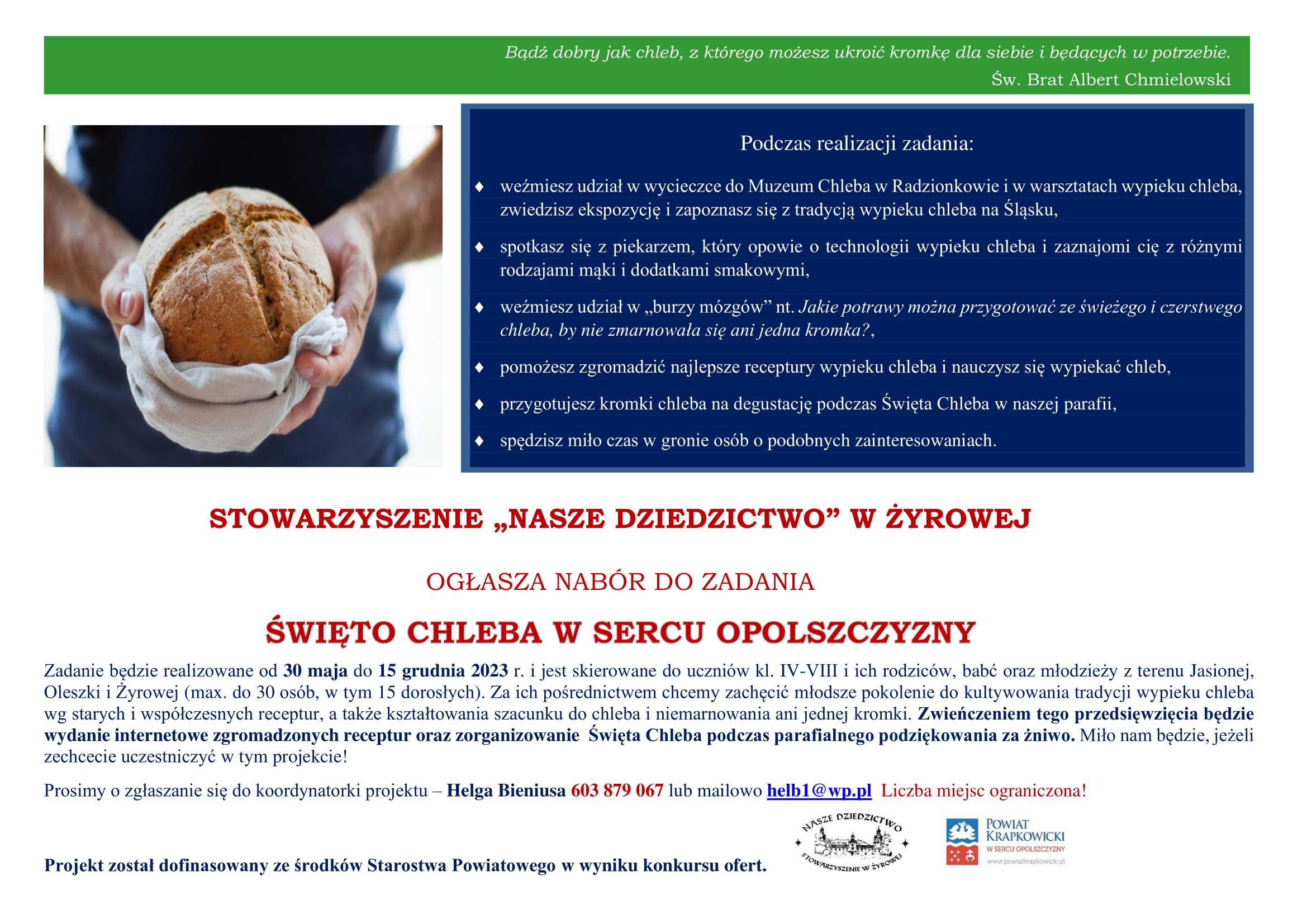 Plakat informacyjny na FB 1